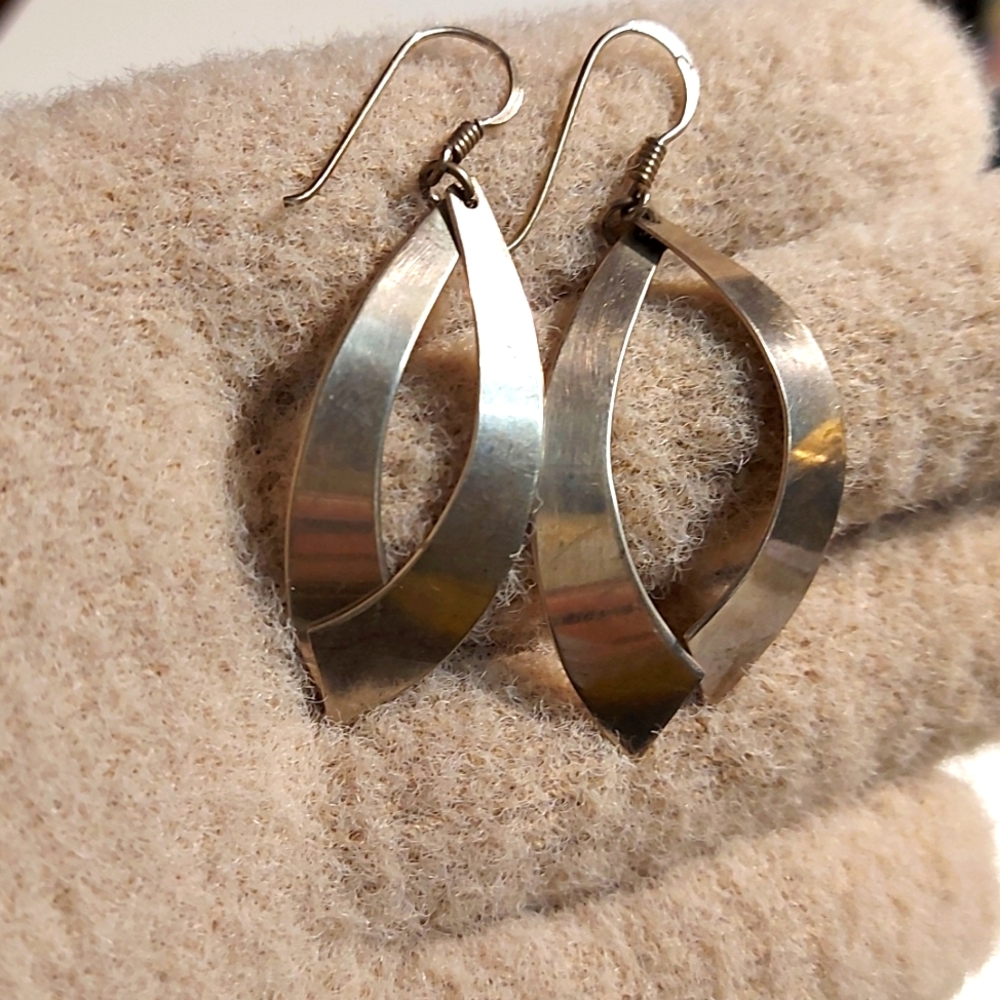 Silver earrings